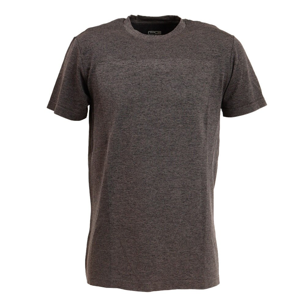 PG（メンズ）バスケットボールウェア 冷感 ジャガード半袖Tシャツ 751PG2TJ7100 BLK