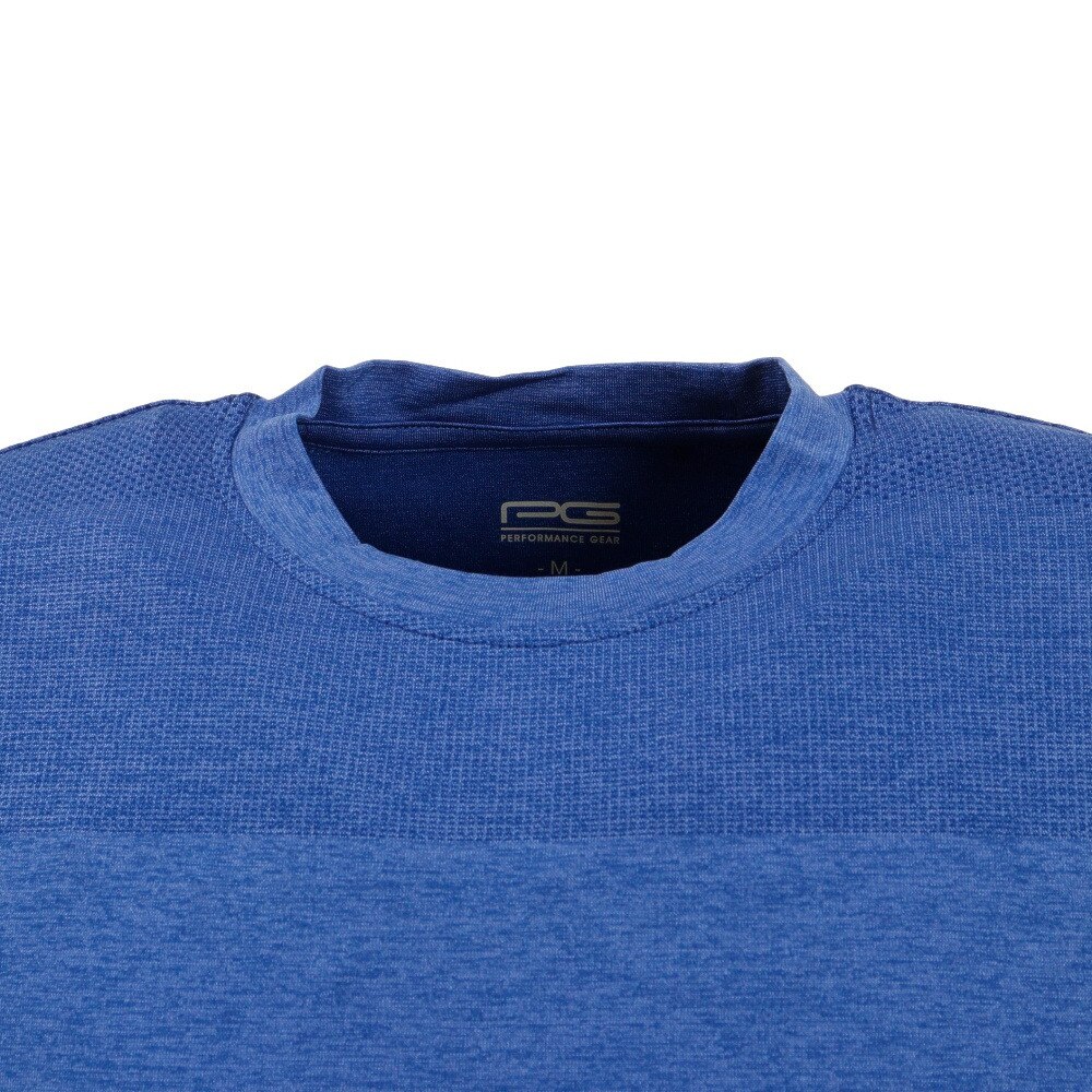 PG（メンズ）バスケットボールウェア ジャガード半袖Tシャツ 751PG2TJ7100 BLU