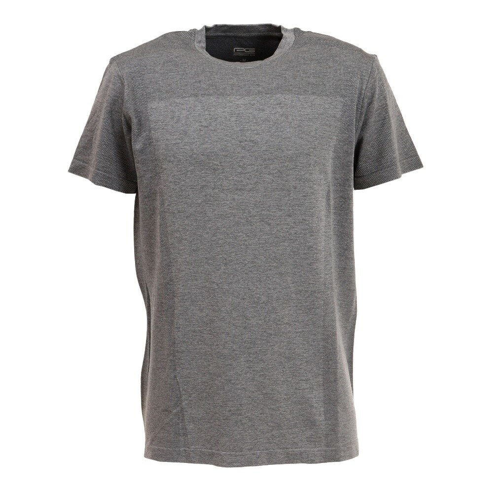 PG（メンズ）バスケットボールウェア 冷感 ジャガード半袖Tシャツ 751PG2TJ7100 GRY