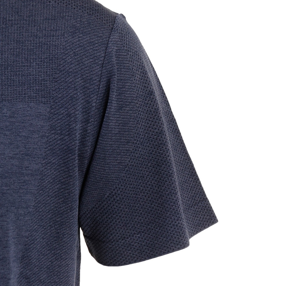 PG（メンズ）バスケットボールウェア 冷感 ジャガード半袖Tシャツ 751PG2TJ7100 NVY