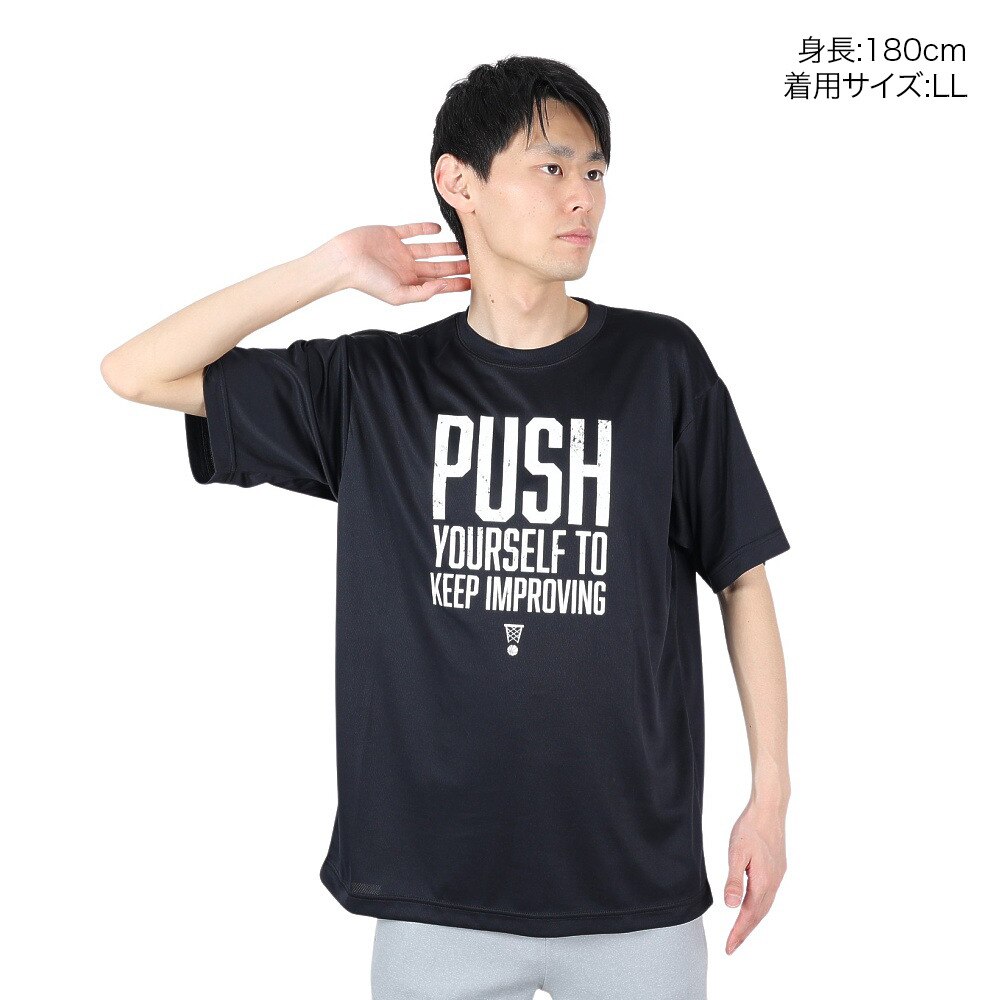 エックスティーエス（XTS）（メンズ）バスケットボールウェア ドライプラスTシャツ 751G2ES7107 BLK