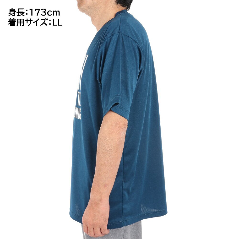エックスティーエス（XTS）（メンズ）バスケットボールウェア ドライプラス メッセージＴシャツ 751G2ES7107 BLU