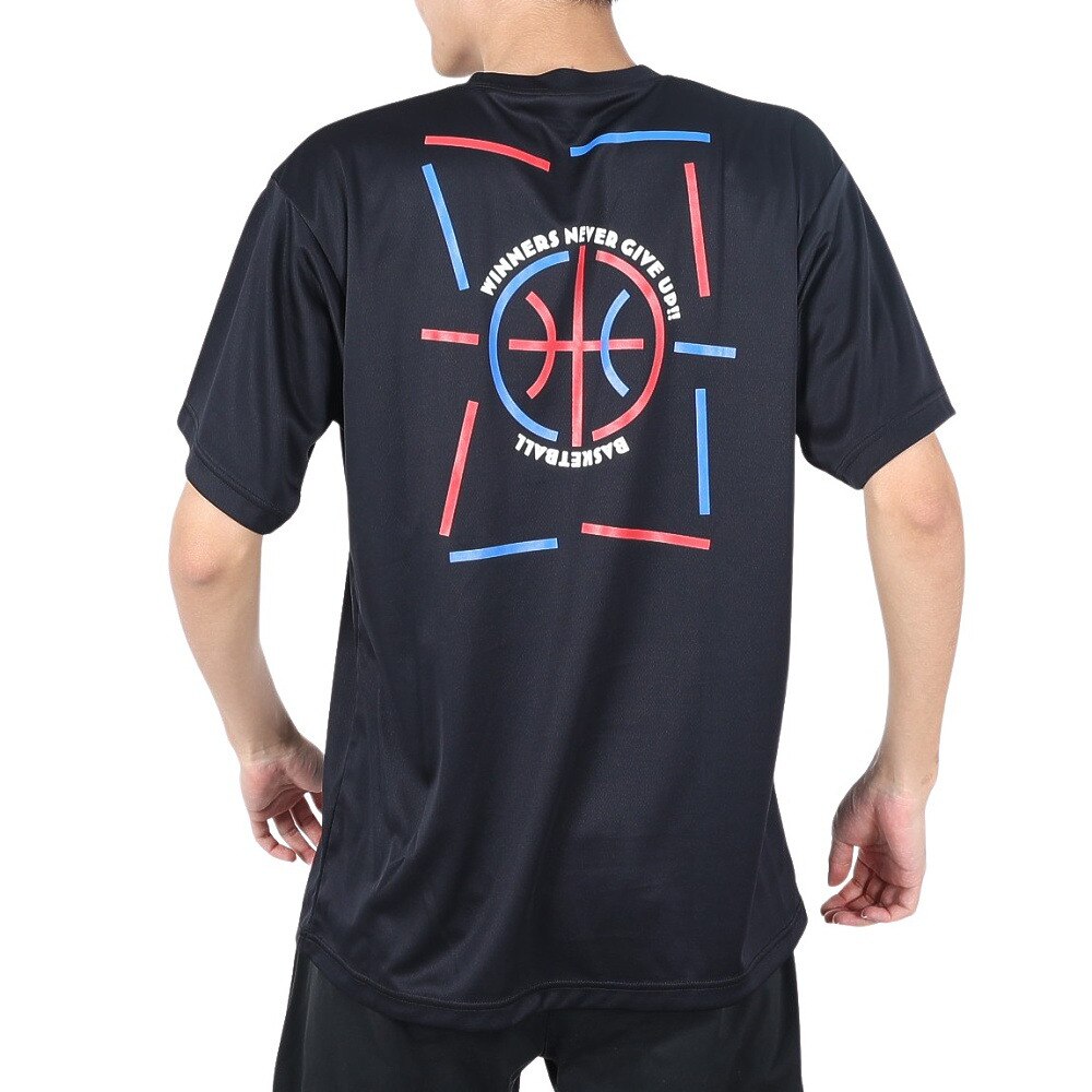 エックスティーエス（XTS）（メンズ）バスケットボールウェア ドライプラス メッセージＴシャツ 751G2ES7109 BLK