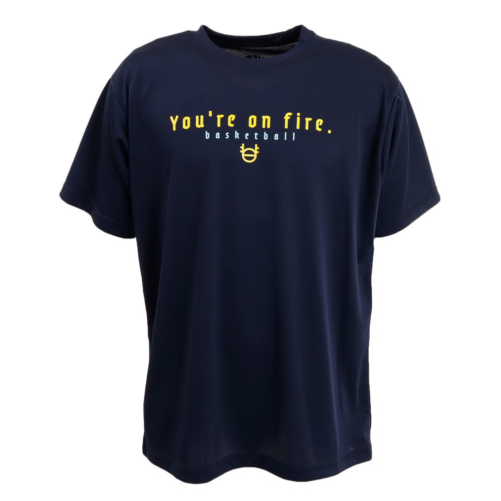 エックスティーエス（XTS）（メンズ）バスケットボールウェア ドライプラス メッセージＴシャツ 751G2ES7124 NVY