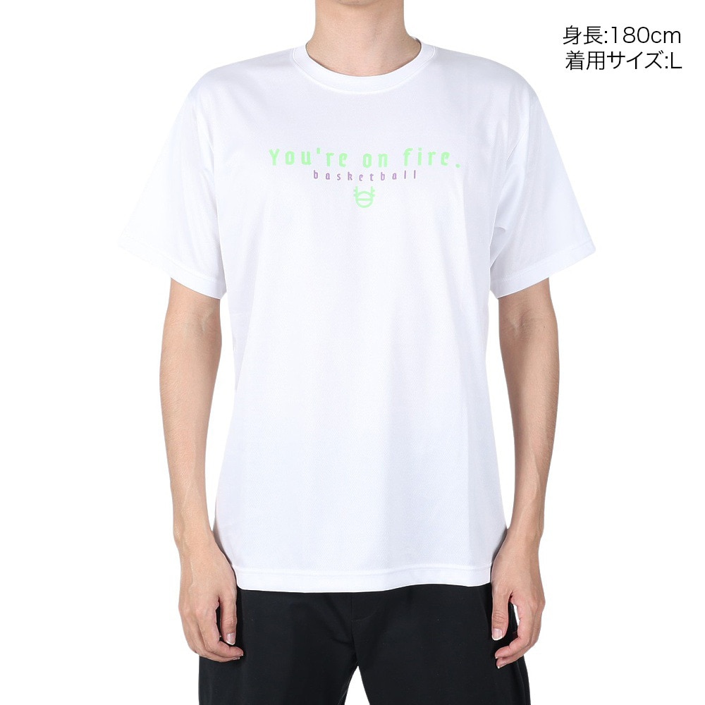 エックスティーエス（XTS）（メンズ）バスケットボールウェア ドライプラス メッセージＴシャツ 751G2ES7124 WHT