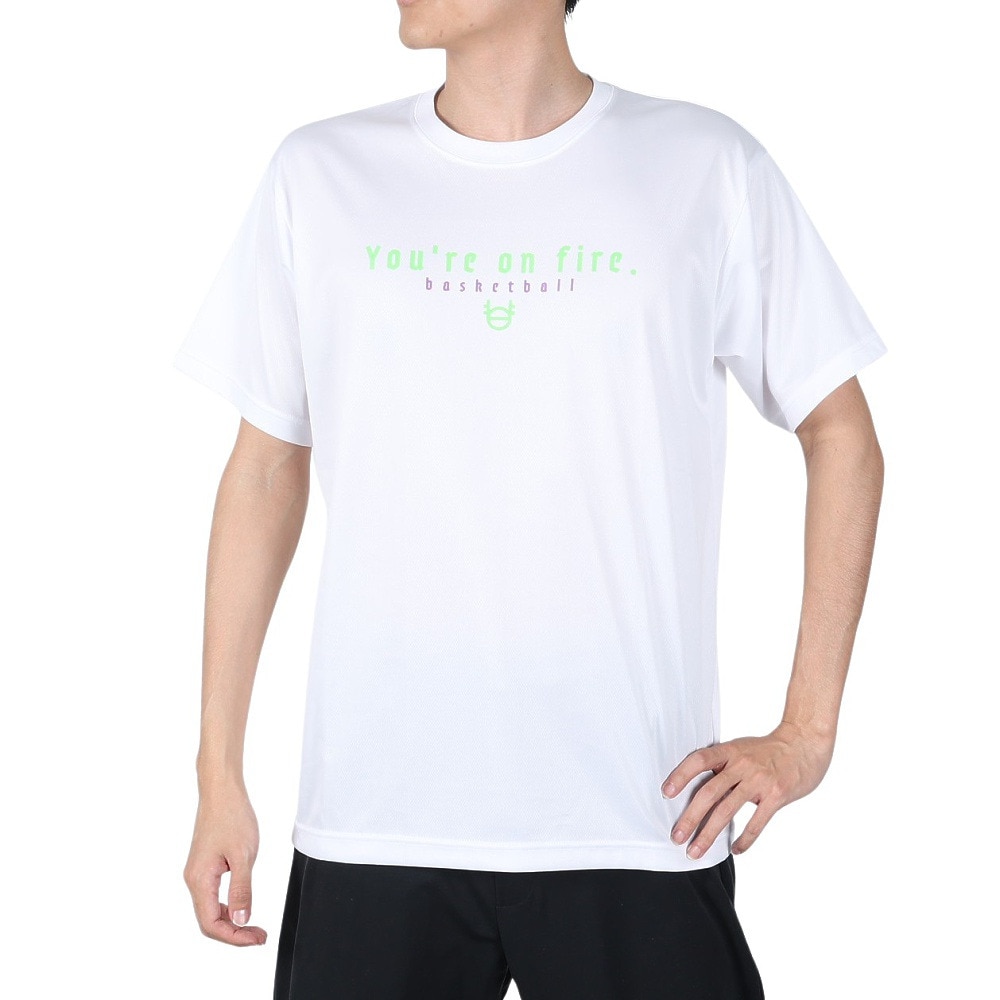 エックスティーエス（XTS）（メンズ）バスケットボールウェア ドライプラス メッセージＴシャツ 751G2ES7124 WHT