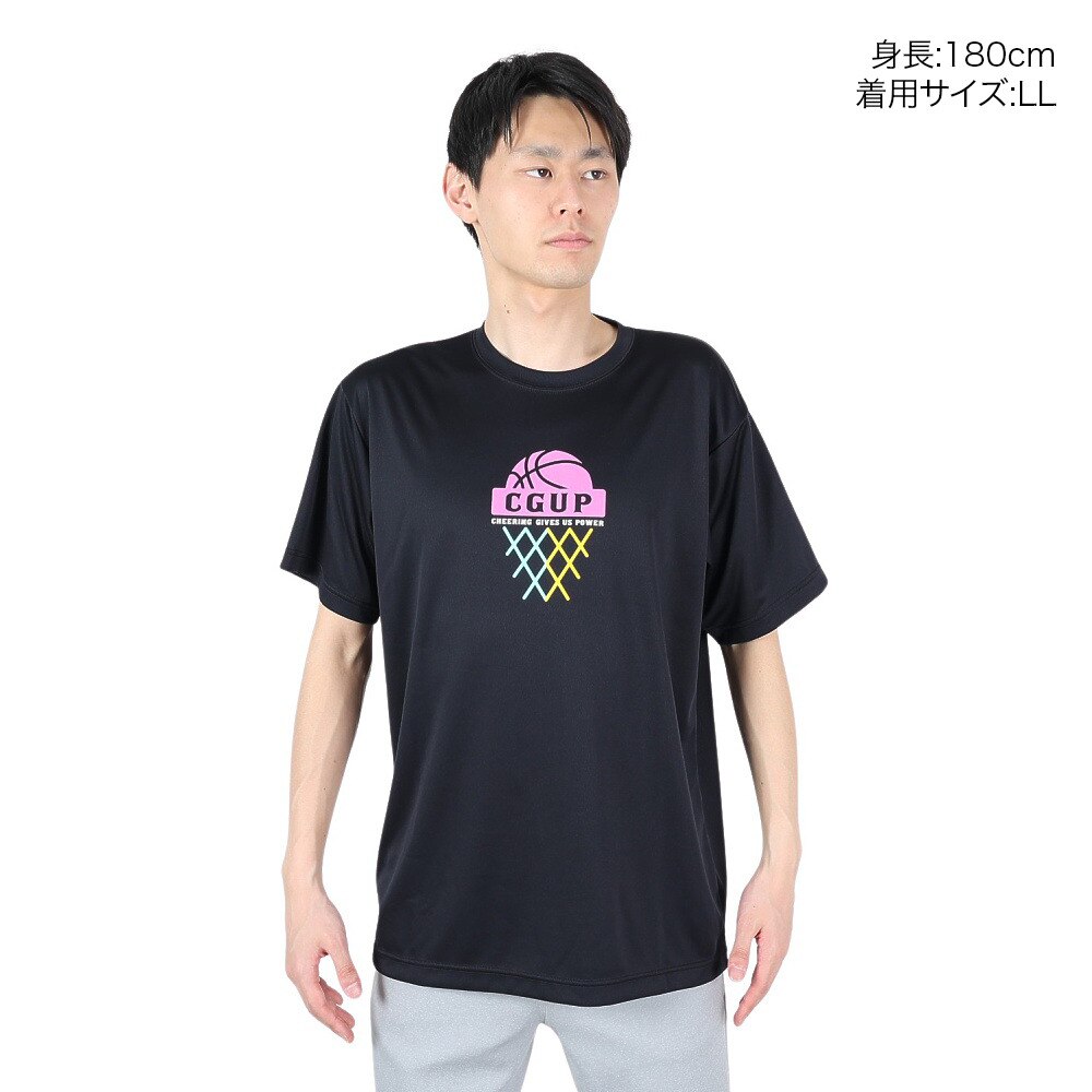 エックスティーエス（XTS）（メンズ）バスケットボールウェア ドライプラス Cheering gives us Tシャツ 751G2ES7125 BLK
