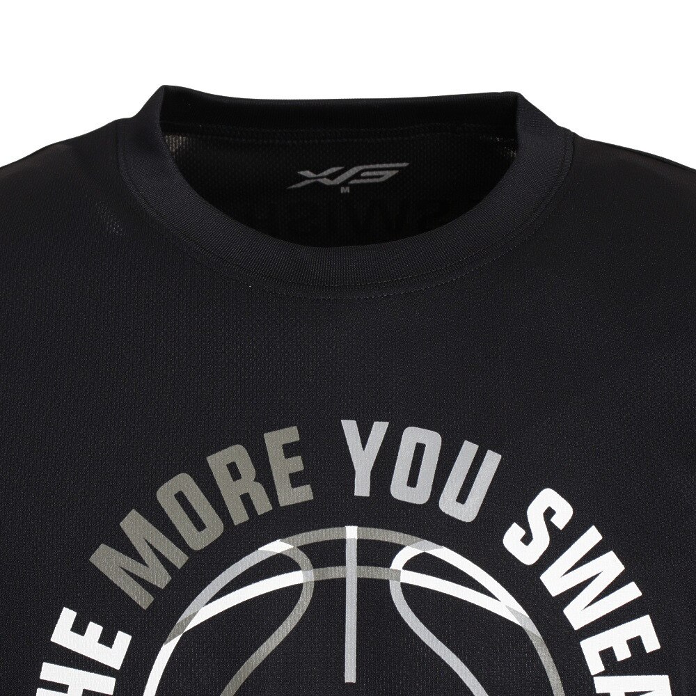エックスティーエス（XTS）（メンズ）バスケットボールウェア ドライプラス 半袖Tシャツ 751G2ES7102 BLK