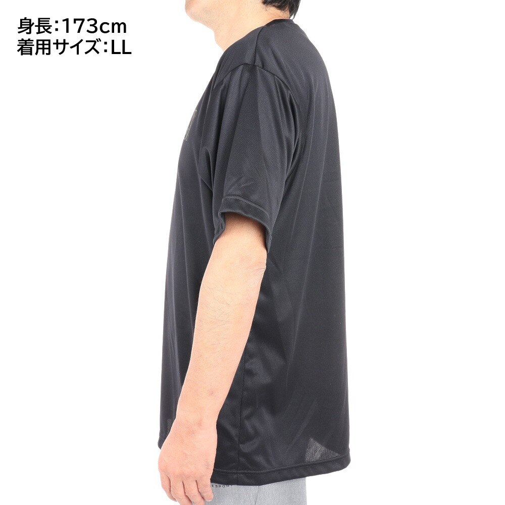 エックスティーエス（XTS）（メンズ）バスケットボールウェア ドライプラス 半袖Tシャツ 751G2ES7106 BLK