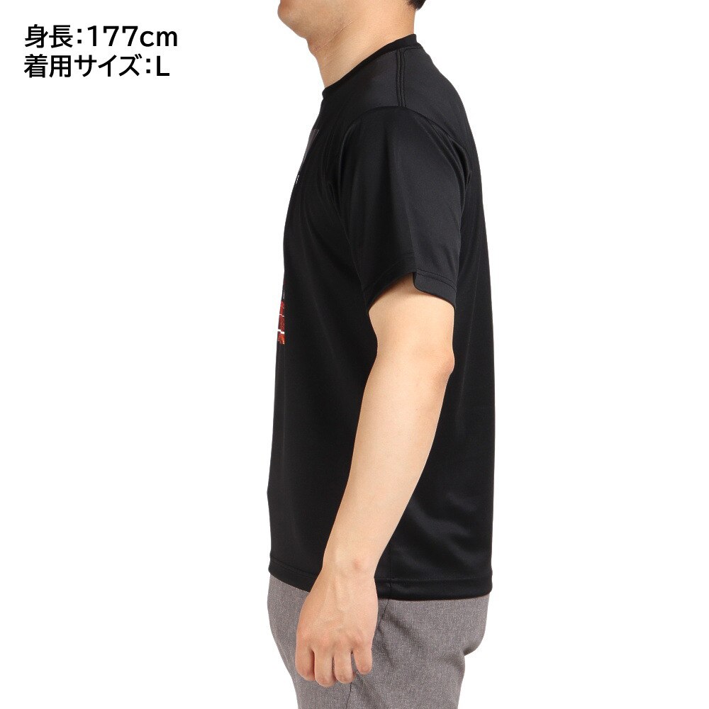 エックスティーエス（XTS）（メンズ、レディース）バスケットボールウェア ドライプラス メッセージグラフィックTシャツ 751G2CD7111 BLK