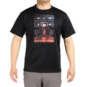 エックスティーエス（XTS）（メンズ、レディース）バスケットボールウェア ドライプラス メッセージグラフィックTシャツ 751G2CD7111 BLK