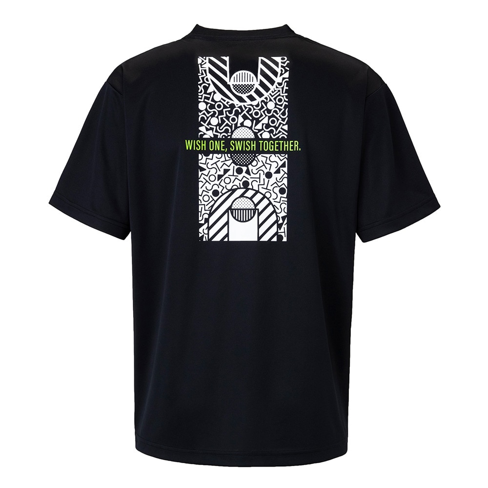 エックスティーエス（XTS）（メンズ、レディース）バスケットボールウェア ドライプラス メッセージグラフィックTシャツ 751G2CD7112 BLK
