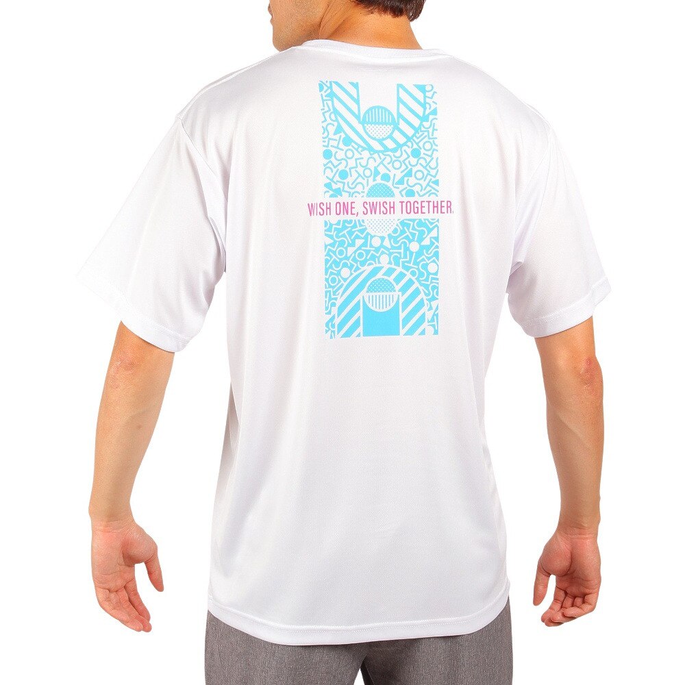 エックスティーエス（XTS）（メンズ、レディース）バスケットボールウェア ドライプラス メッセージグラフィックTシャツ 751G2CD7112 WHT