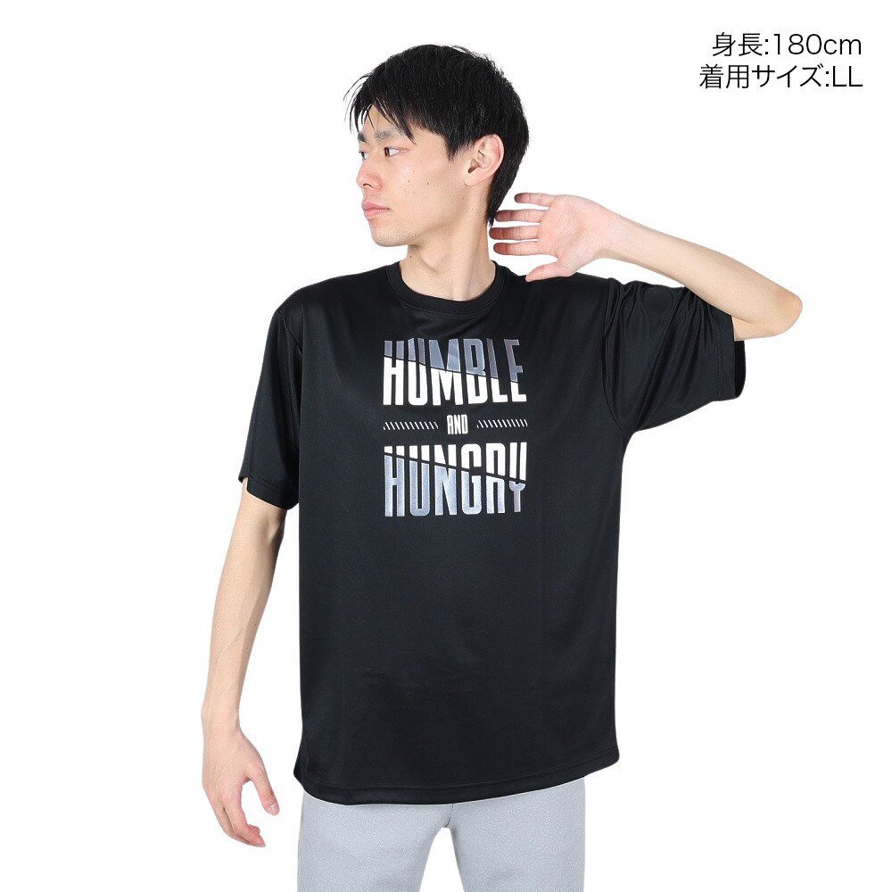 エックスティーエス（XTS）（メンズ、レディース）バスケットボールウェア ドライプラス メッセージグラフィックTシャツ 751G2CD7113 BLK