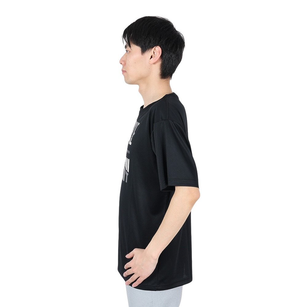 エックスティーエス（XTS）（メンズ、レディース）バスケットボールウェア ドライプラス メッセージグラフィックTシャツ 751G2CD7113 BLK
