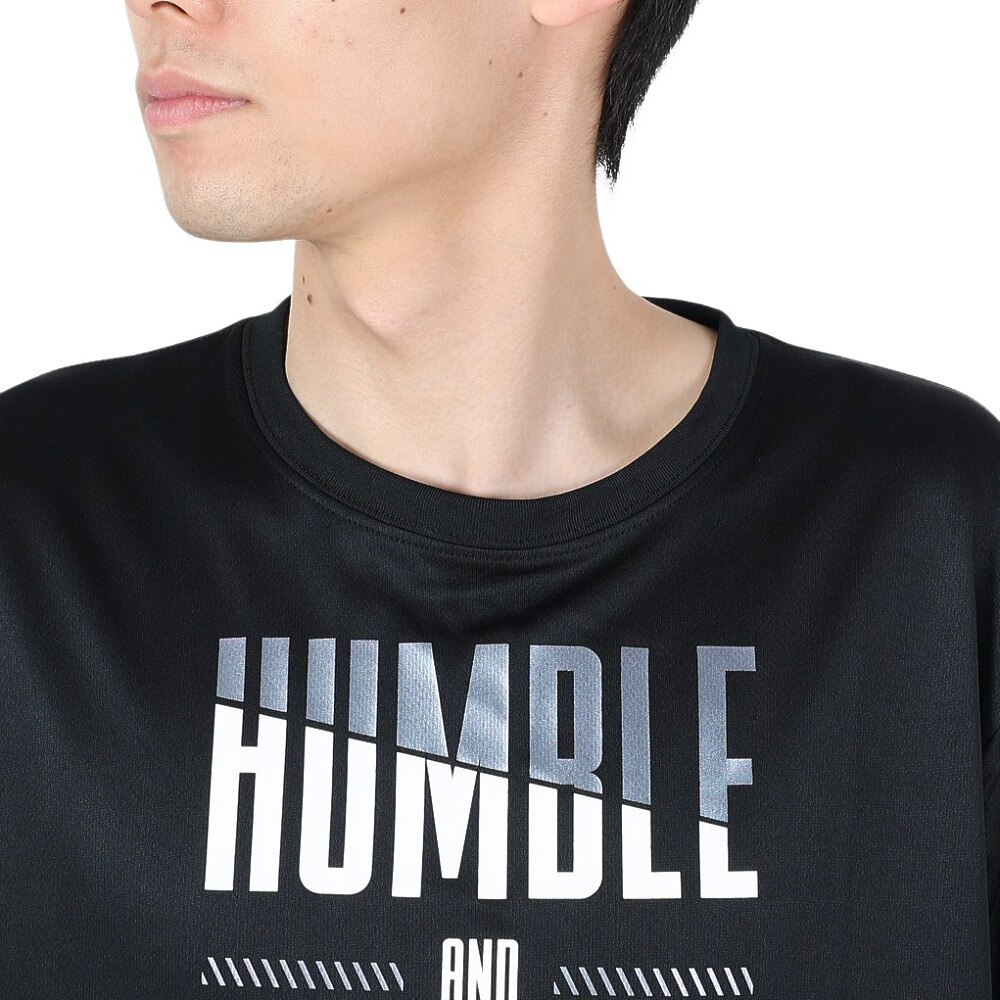 エックスティーエス（XTS）（メンズ、レディース）バスケットボールウェア ドライプラス メッセージグラフィックTシャツ 751G2CD7113 BLK