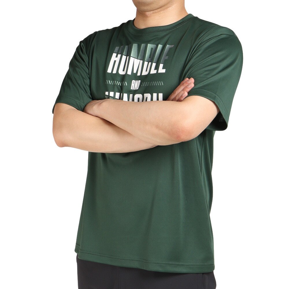 エックスティーエス（XTS）（メンズ、レディース）バスケットボールウェア ドライプラス メッセージグラフィックTシャツ 751G2CD7113 GRN