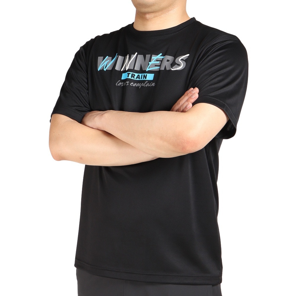 エックスティーエス（XTS）（メンズ、レディース）バスケットボールウェア ドライプラス メッセージグラフィックTシャツ 751G2CD7114 BLK