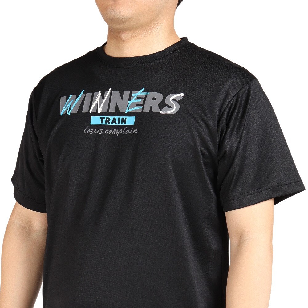 エックスティーエス（XTS）（メンズ、レディース）バスケットボールウェア ドライプラス メッセージグラフィックTシャツ 751G2CD7114 BLK