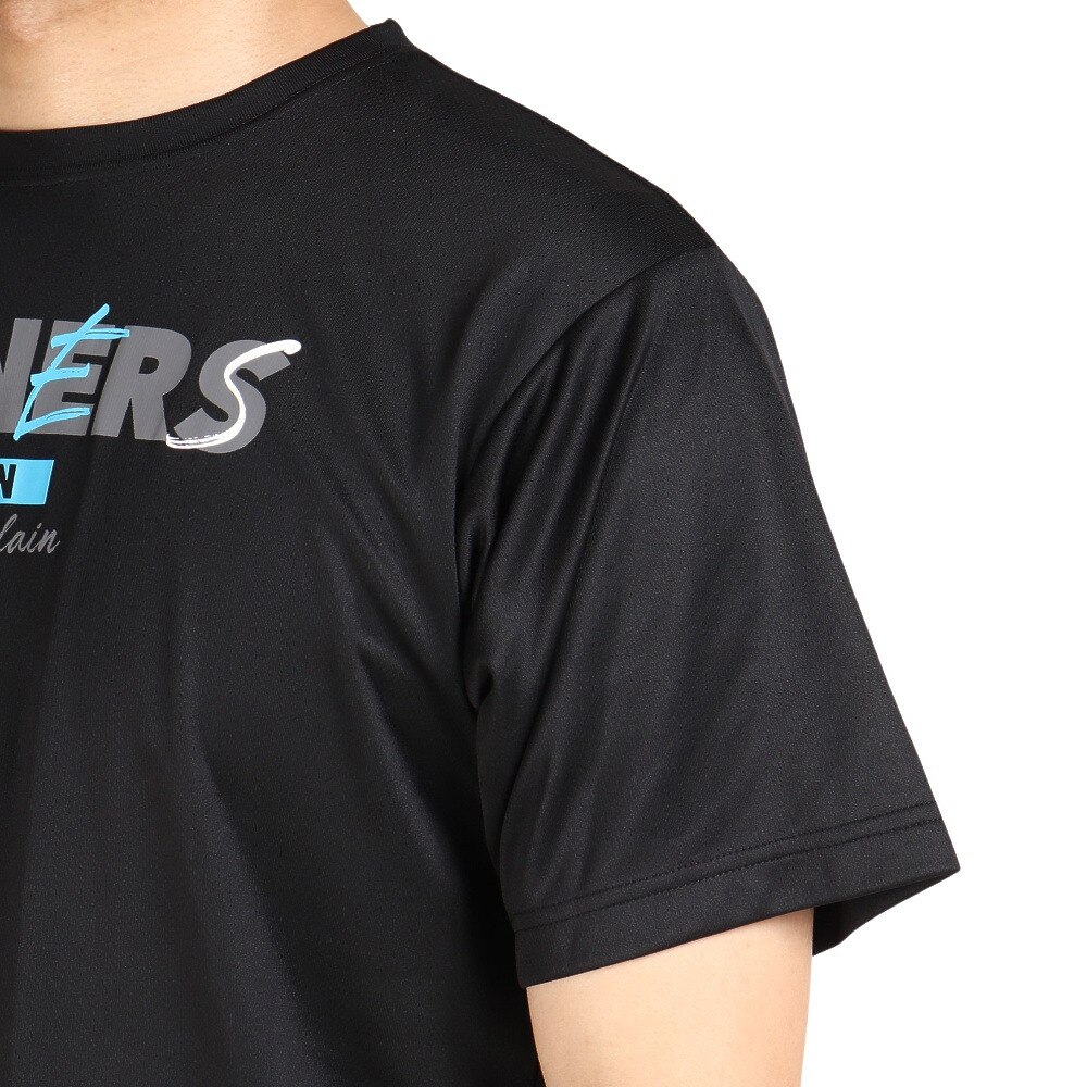 エックスティーエス（XTS）（メンズ、レディース）バスケットボールウェア ドライプラス メッセージグラフィックTシャツ 751G2CD7114 BLK