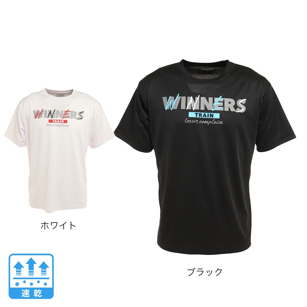 エックスティーエス（XTS）（メンズ、レディース）バスケットボールウェア ドライプラス メッセージグラフィックTシャツ 751G2CD7114 BLK