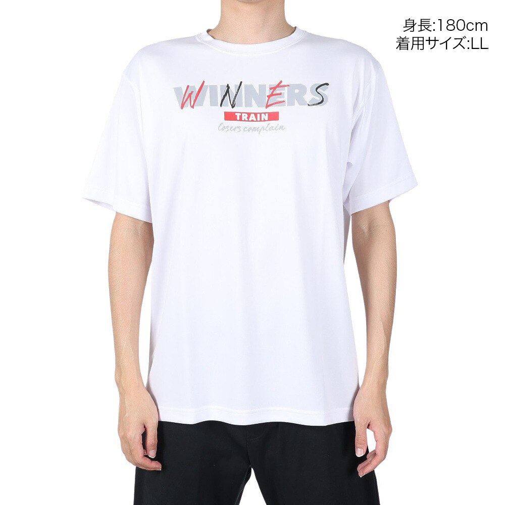 エックスティーエス（XTS）（メンズ、レディース）バスケットボールウェア ドライプラス メッセージグラフィックTシャツ 751G2CD7114 WHT