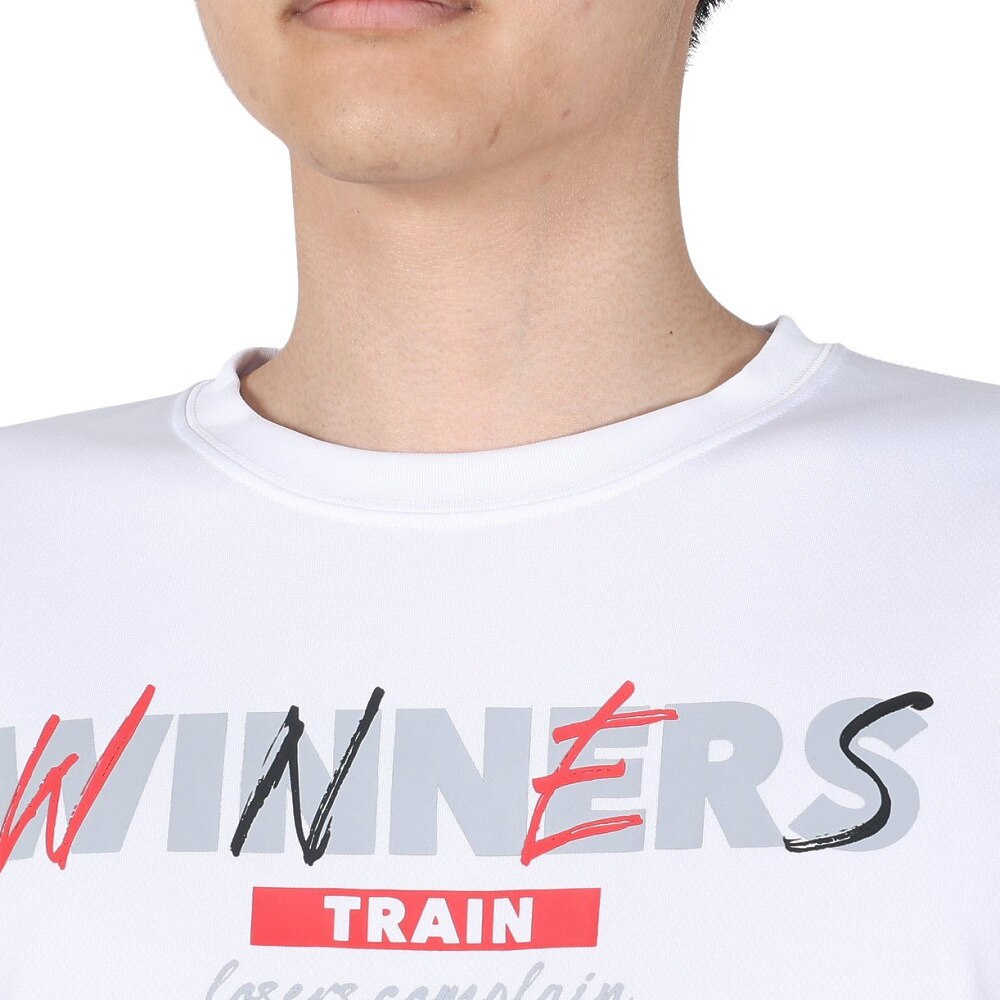 エックスティーエス（XTS）（メンズ、レディース）バスケットボールウェア ドライプラス メッセージグラフィックTシャツ 751G2CD7114 WHT