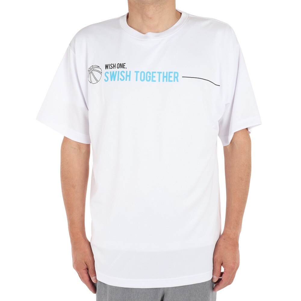 エックスティーエス（XTS）（メンズ、レディース）バスケットボールウェア ドライプラス メッセージグラフィックTシャツ 751G2CD7115 WHT