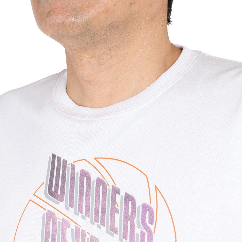 エックスティーエス（XTS）（メンズ、レディース）バスケットボールウェア ドライプラス メッセージグラフィックTシャツ 751G2CD7116 WHT