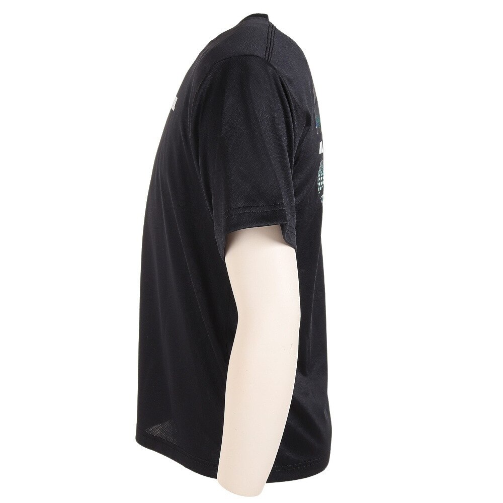 エックスティーエス（XTS）（メンズ、レディース）バスケットボールウェア ドライプラス メッセージグラフィックTシャツ 751G2CD7117 BLK