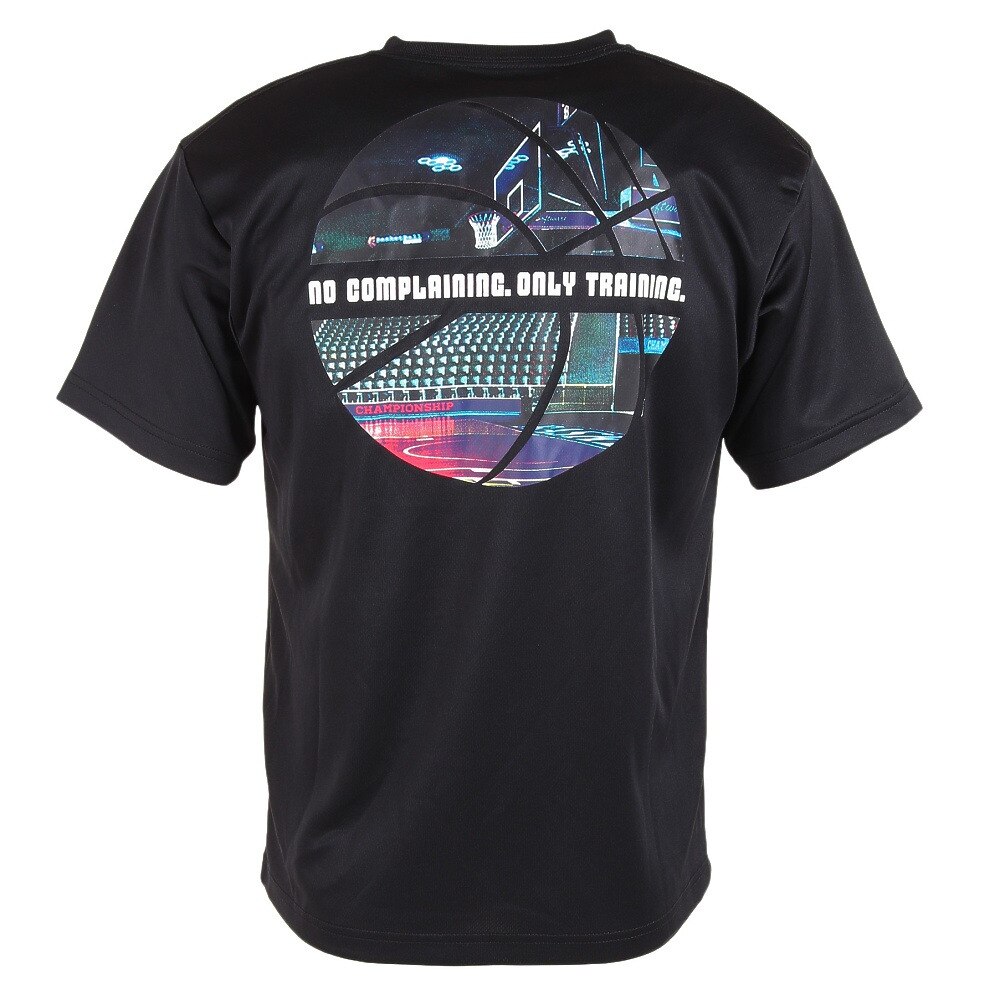 エックスティーエス（XTS）（メンズ、レディース）バスケットボールウェア ドライプラス メッセージグラフィックTシャツ 751G2CD7117 BLK