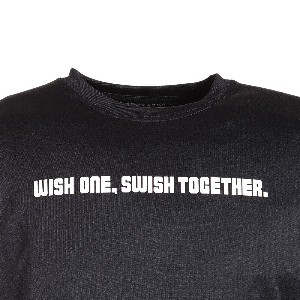 エックスティーエス（XTS）（メンズ、レディース）バスケットボールウェア ドライプラス メッセージグラフィックTシャツ 751G2CD7117 BLK