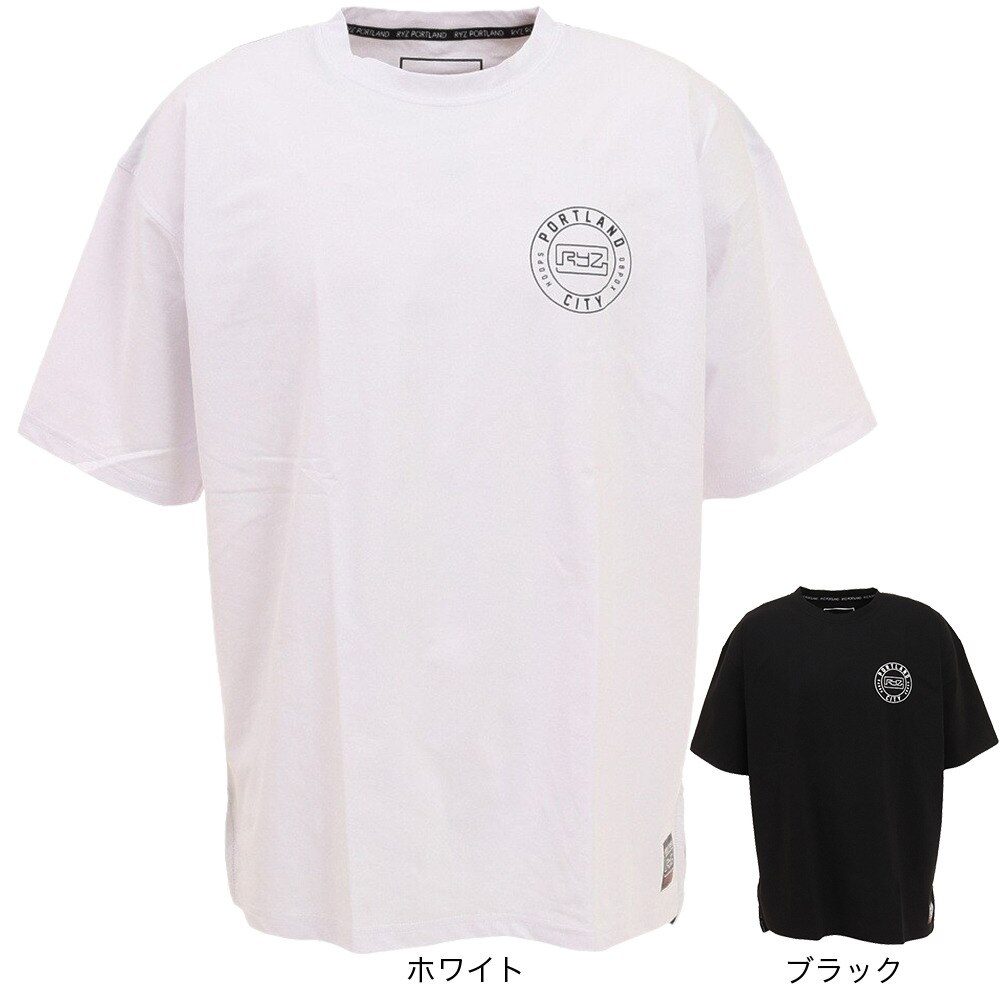ライズ（RYZ）（メンズ）バスケットボールウェア RING LOGO 半袖Tシャツ RZ30CD22SS7196 BLK