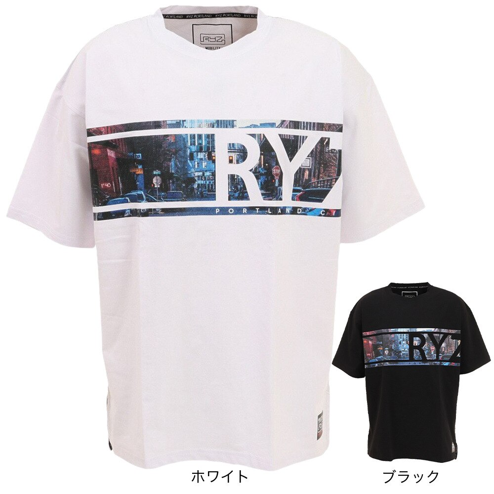 ライズ（RYZ）（メンズ）バスケットボールウェア DT PHOTO 半袖Tシャツ RZ30CD22SS7197 BLK
