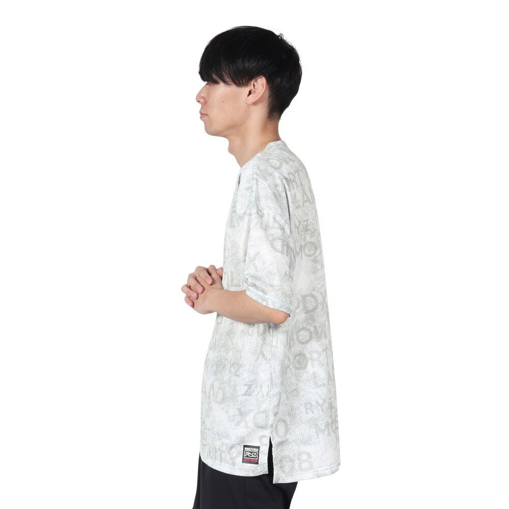 ライズ（RYZ）（メンズ）バスケットボールウェア RYZ MESH 半袖Tシャツ RZ30EG22SS7192 WHT