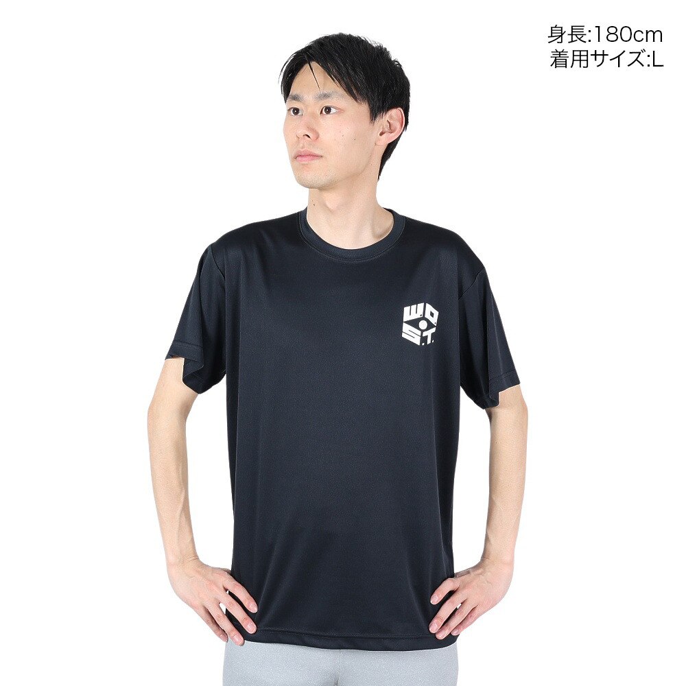 エックスティーエス（XTS）（メンズ）バスケットボールウェア ドライプラス Winners never give up 751G2TS7118 BLK★★★
