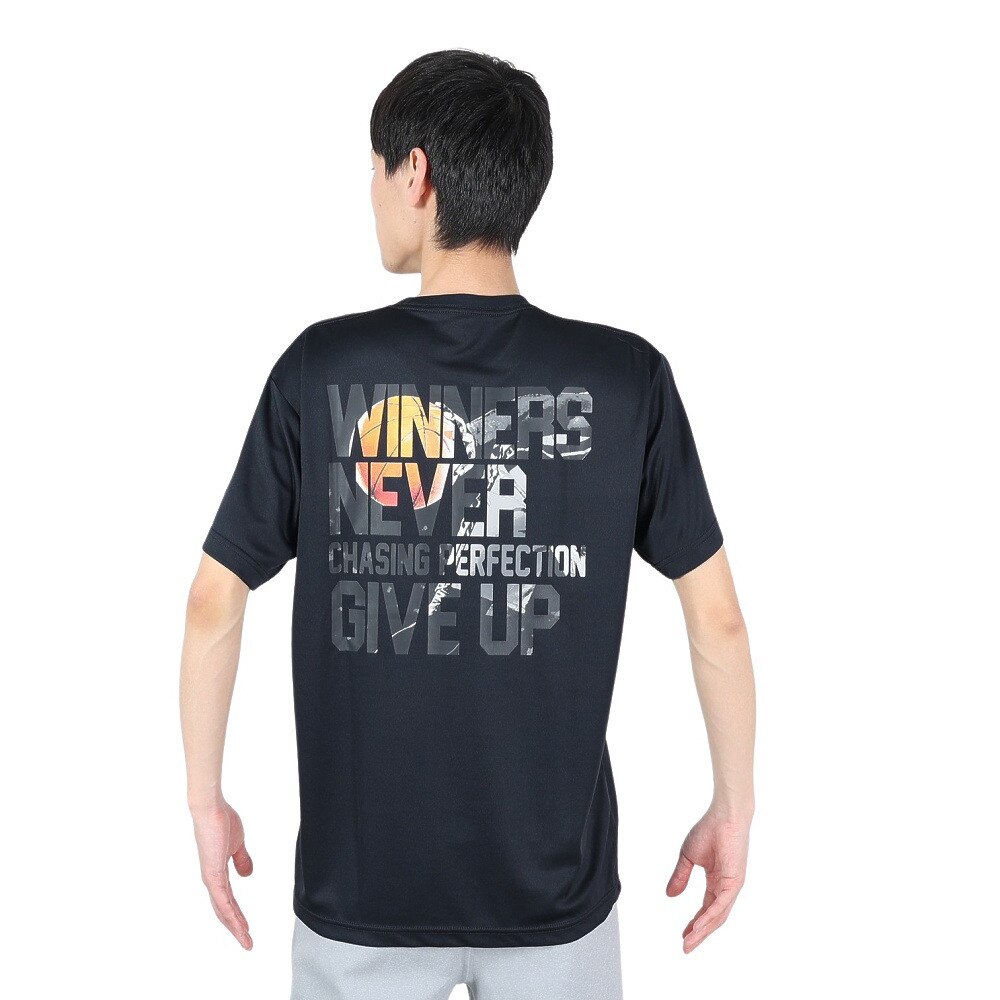 エックスティーエス（XTS）（メンズ）バスケットボールウェア ドライプラス Winners never give up 751G2TS7118 BLK★★★
