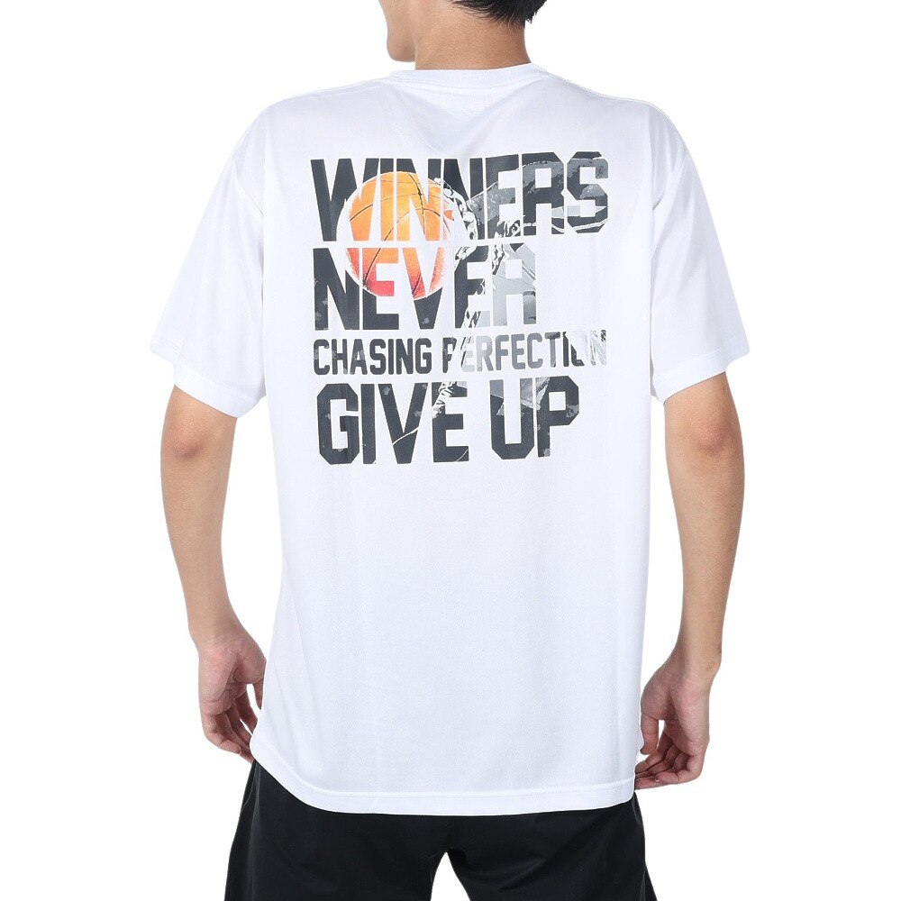 エックスティーエス（XTS）（メンズ）バスケットボールウェア ドライプラス Winners never give up 751G2TS7118 WHT