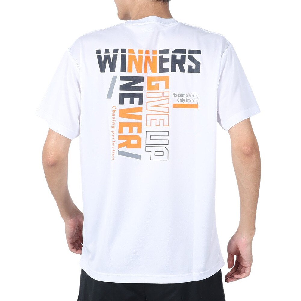 エックスティーエス（XTS）（メンズ）バスケットボールウェア Winners never give up Tシャツ 751G2TS7119 WHT
