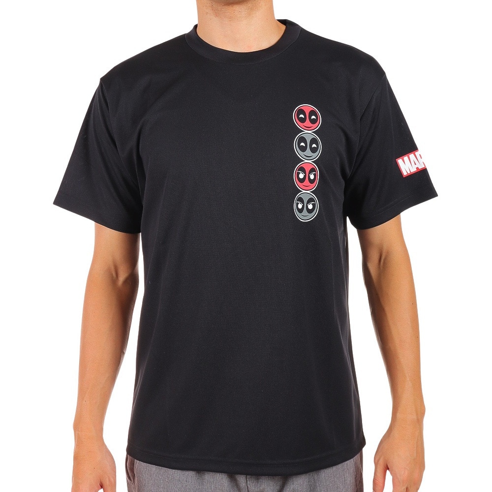 マーベル（MARVEL）（メンズ）マーベル UVカット デッドプール半袖Tシャツ DS0222001 冷感 速乾
