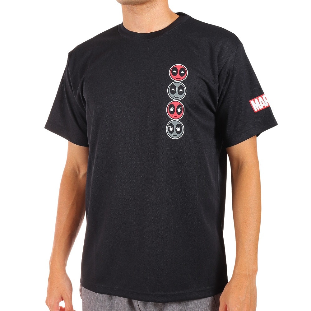 マーベル（MARVEL）（メンズ）マーベル UVカット デッドプール半袖Tシャツ DS0222001 冷感 速乾