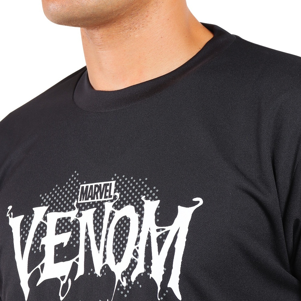 マーベル（MARVEL）（メンズ）ヴェノム半袖Tシャツ UVカット DS0222005 冷感 速乾