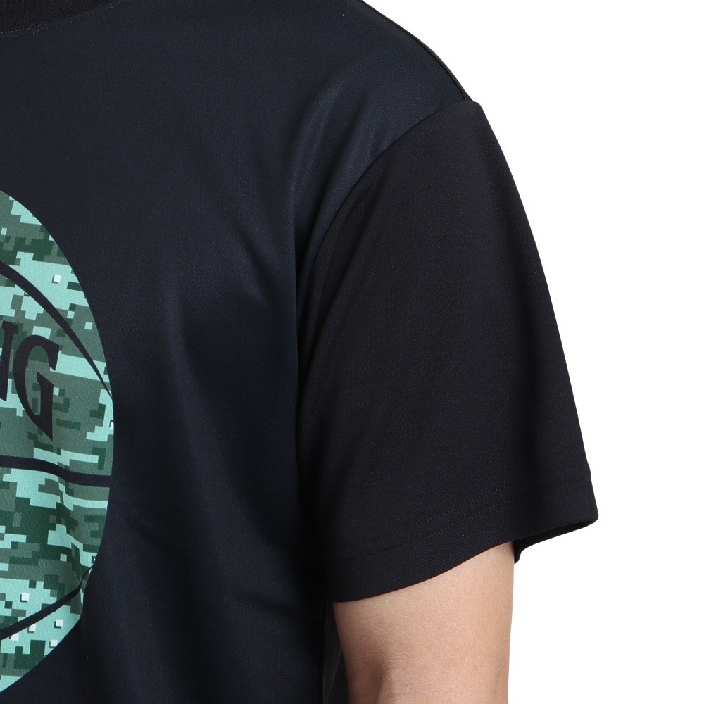 スポルディング（SPALDING）（メンズ）バスケットボールウェア UVカット Tシャツ デジカモボール SMT22112