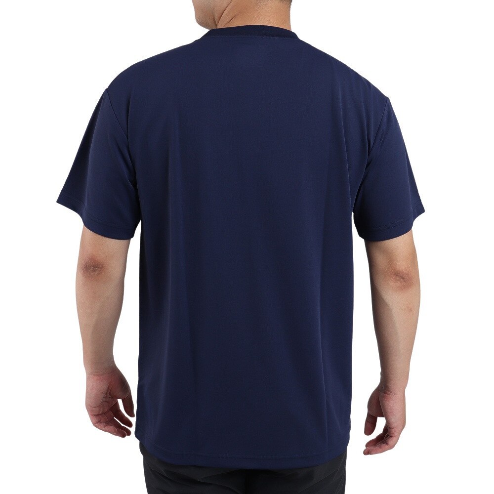 スポルディング（SPALDING）（メンズ）バスケットボールウェア UVカット Tシャツ デジカモボール SMT22112NV