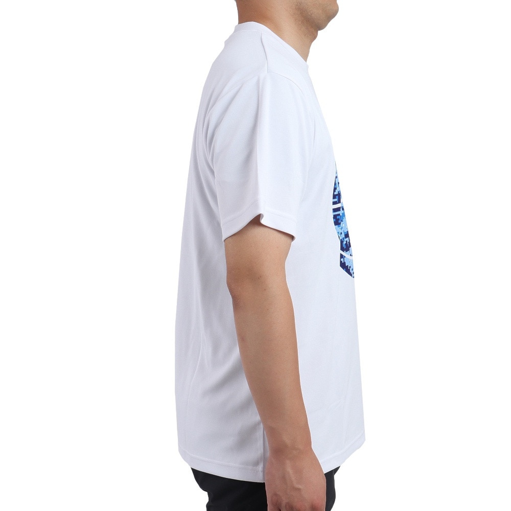 スポルディング（SPALDING）（メンズ）バスケットボールウェア UVカット Tシャツ デジカモボール SMT22112WH