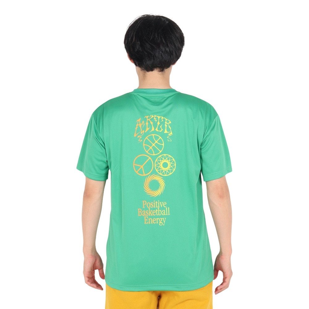 アクター（AKTR）（メンズ）バスケットボールウェア TRIP BALL スポーツ 半袖Tシャツ 222-070005 GR 速乾