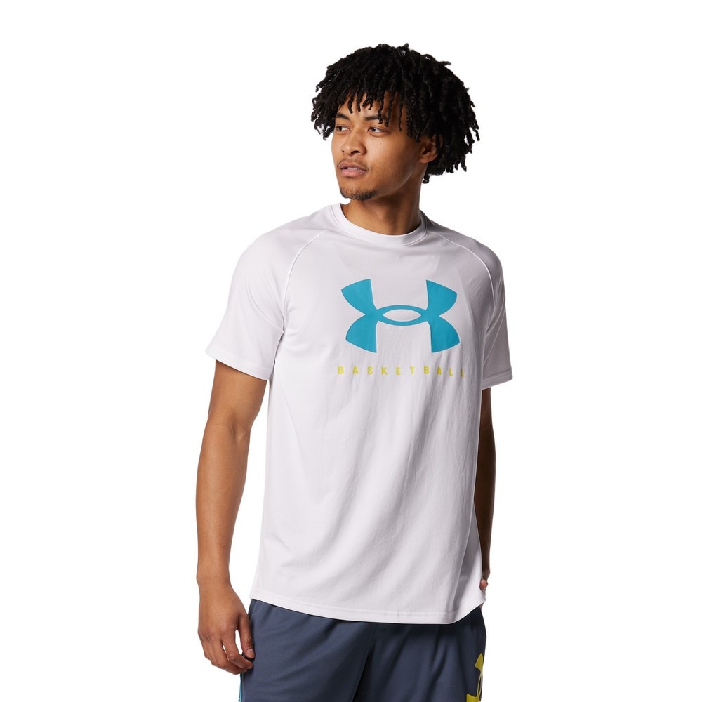 アンダーアーマー（UNDER ARMOUR）（メンズ）バスケットボールウェア テック 半袖Tシャツ 1378325 100  スポーツ用品はスーパースポーツゼビオ