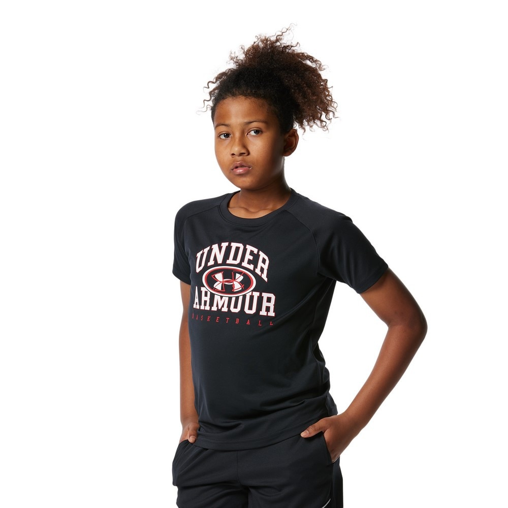 アンダーアーマー（UNDER ARMOUR）（キッズ）バスケットボールウェア ジュニア テック 半袖Tシャツ 1378336 001  スポーツ用品はスーパースポーツゼビオ