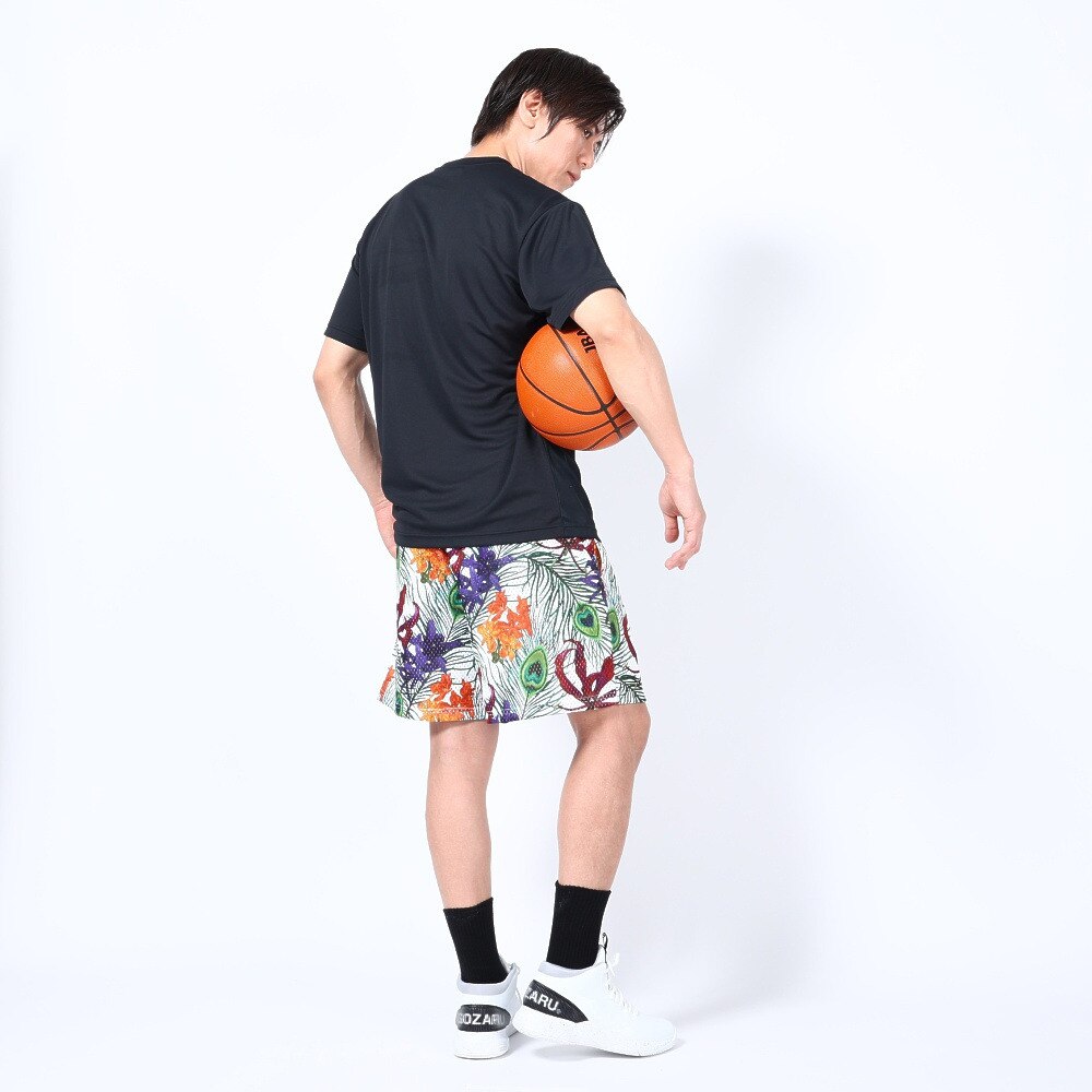 スポルディング（SPALDING）（メンズ）バスケットボールウェア UVカット Tシャツ トロピクスボールプリント SMT23004BP