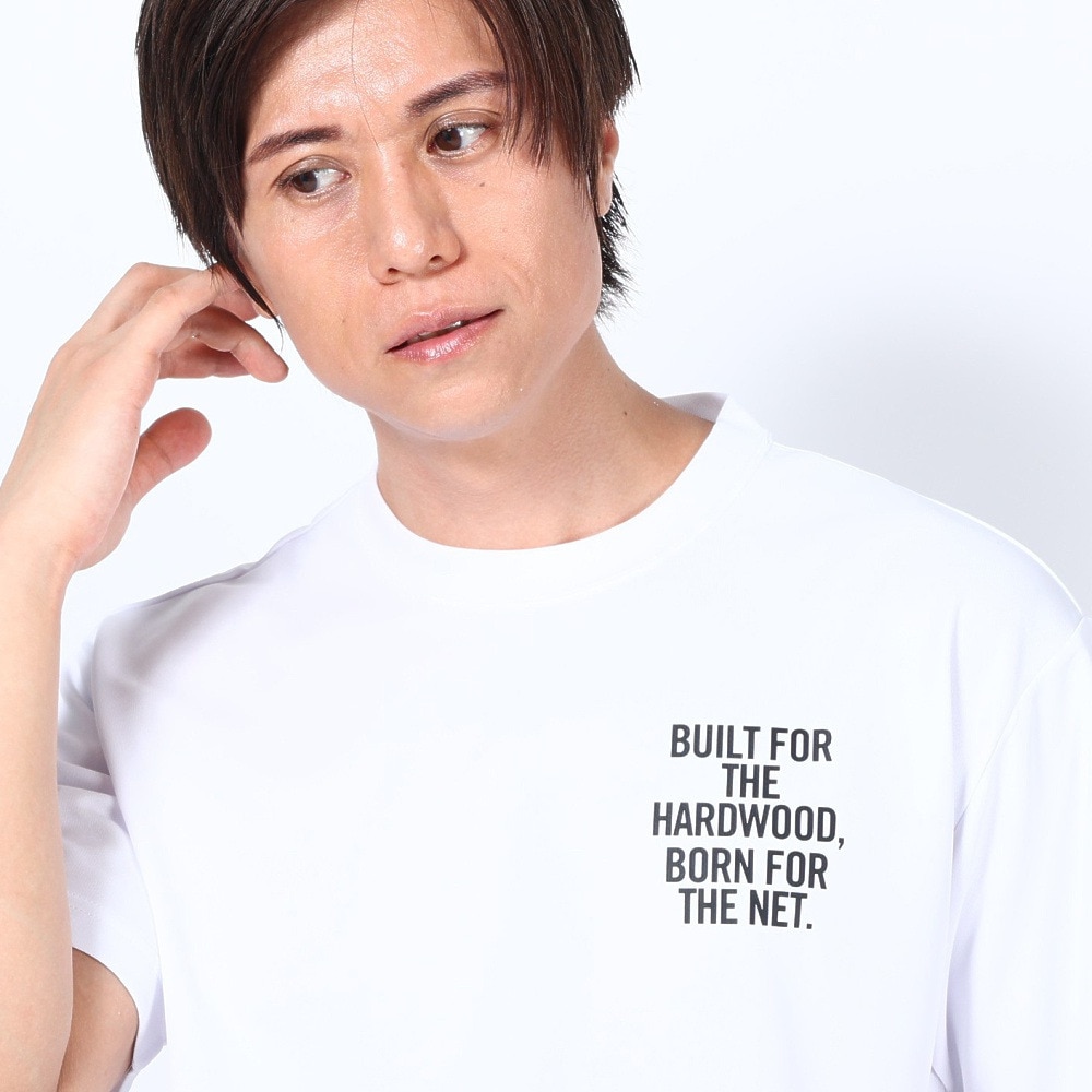 スポルディング（SPALDING）（メンズ）バスケットボールウェア UVカット Tシャツ デジタルコラージュバックプリント SMT23012WH